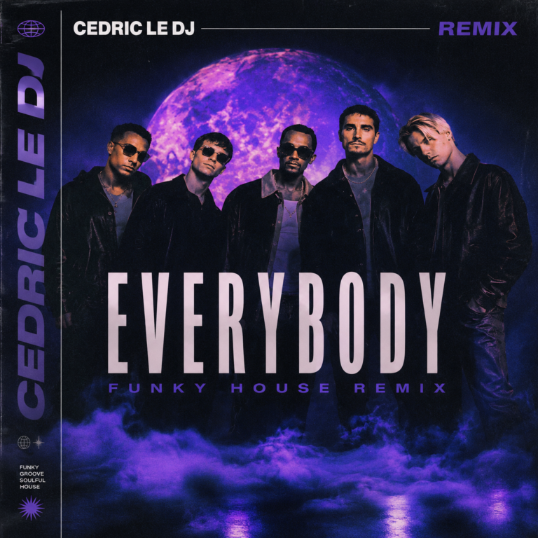 Visuel officiel du remix “Relax" de Francky Goes To Hollywood par Cedric Le DJ, version funky house rétro aux couleurs disco / New Wave
